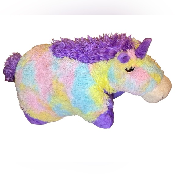 Pillow Pets Glow Pets Unicorn Purple/Tie-Dye Light-up Plush Toy - Picture 1 of 11
